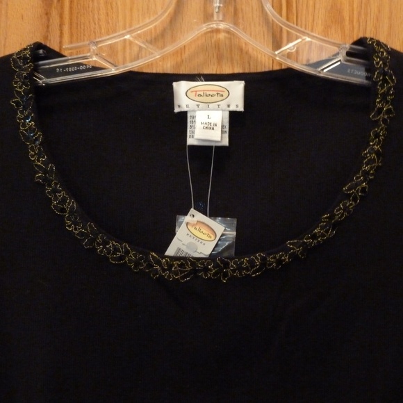 Sleeveless Knit Top Black Sparkles NWT PL - Picture 4 of 6